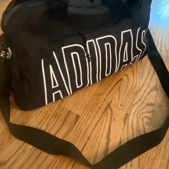 Black Adidas Athletic Duffel Bag - Picture 2 of 7